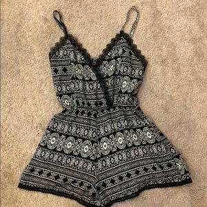 Black & White Romper